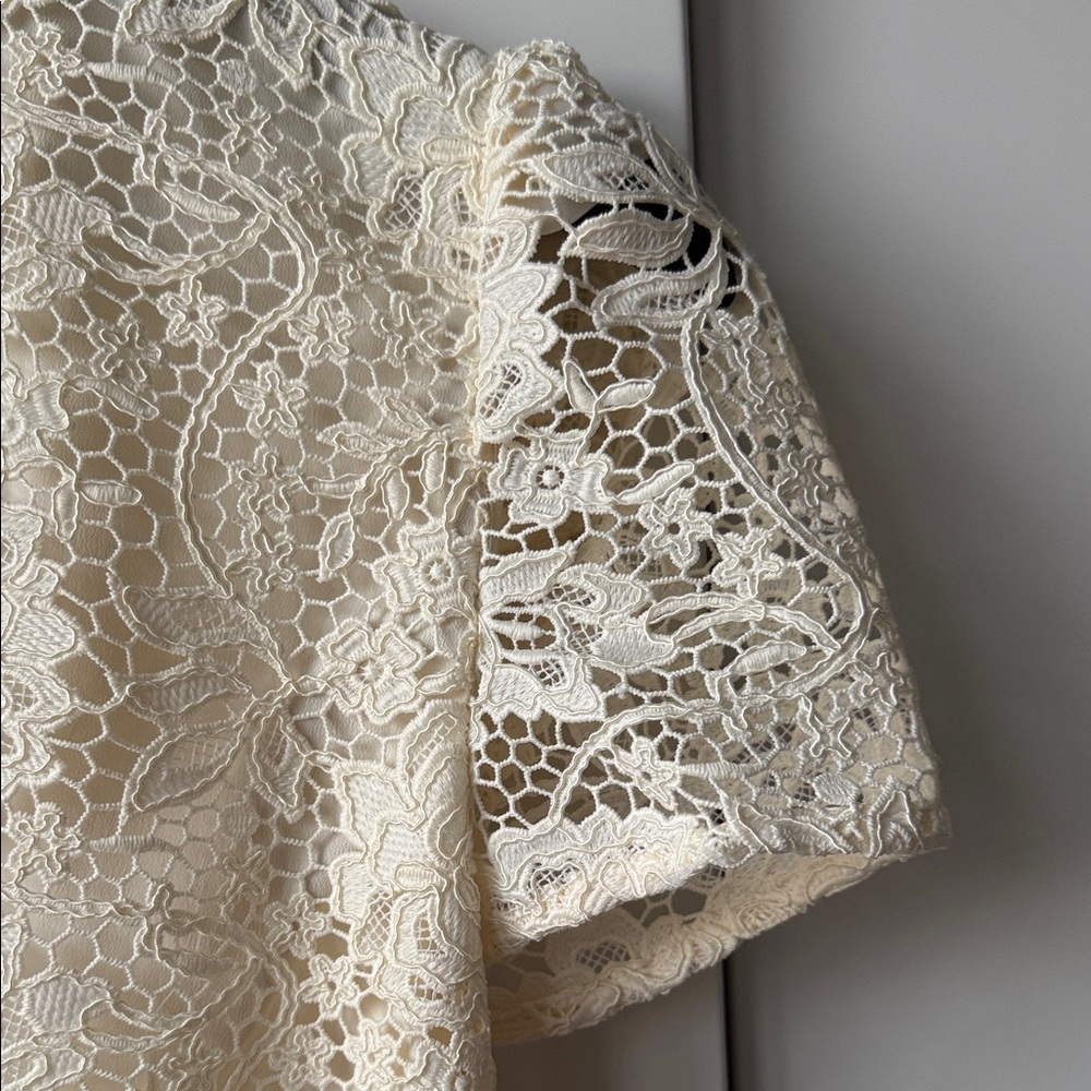Self-Portrait Crystal Embellished Lace Bow Mini Dress - Picture 9 of 11